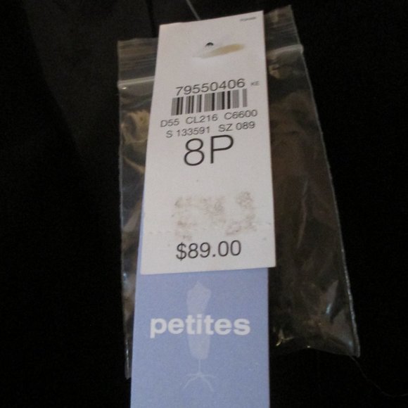 NWT Ladies Ann Taylor Loft Petites Velvet Holiday Button Down Black Dressy Top - Picture 2 of 6